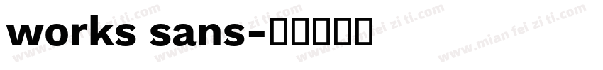 works sans字体转换